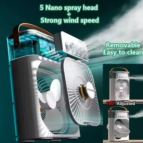 TechTok Chill™ 🧊 3-in-1 Fan Humidifier & LED ✨💧