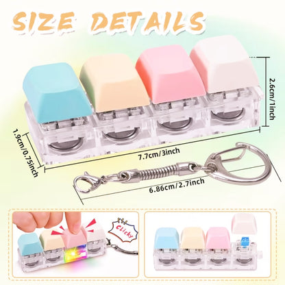 TechTok CalmClick™ ✨ Stress-Relief Fidget Keychain 🌀🧠