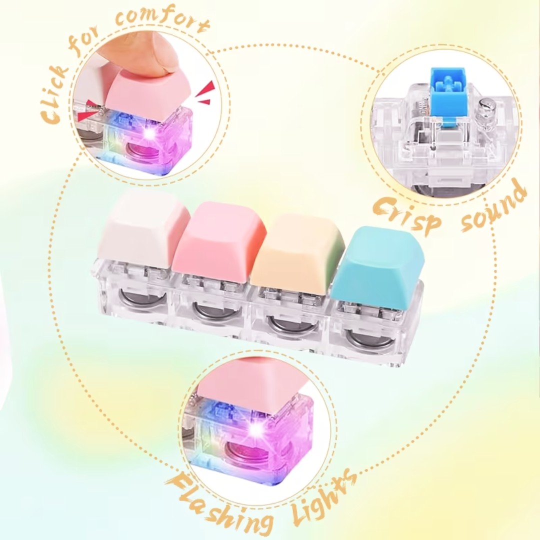 TechTok CalmClick™ ✨ Stress-Relief Fidget Keychain 🌀🧠