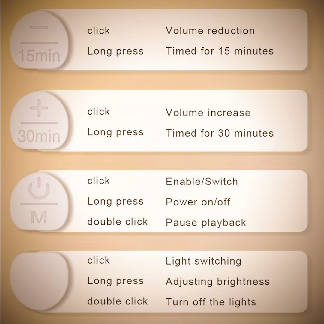 TechTok Aura™ 💤 Sleep Sounds Lamp + Mood Lighting 🎶✨
