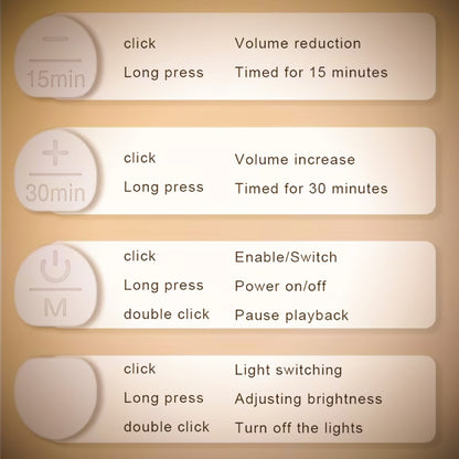 TechTok Aura™ 💤 Sleep Sounds Lamp + Mood Lighting 🎶✨